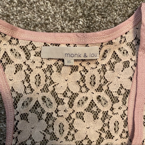 Monk & Lou Cropped Lace Tank - Picture 4 of 4